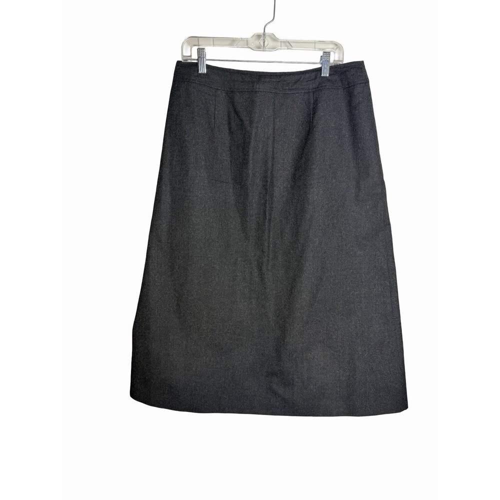 Talbots Vintage 100% New Wool Midi Skirt 14 Petite Classic USA Academia Woolmark